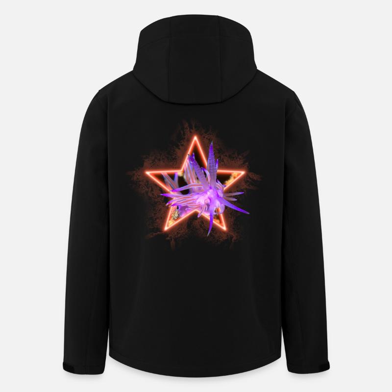 Flabellina à Stern - Veste softshell homme en polyester recyclé Stanley/Stella - noir