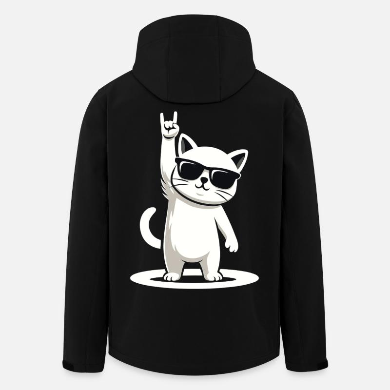 Rock'n' Miez - Recycelte Männer Softshell-Jacke von Stanley/Stella - Schwarz