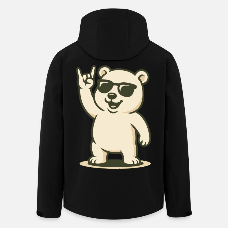 Arctic Rocker - Recycelte Männer Softshell-Jacke von Stanley/Stella - Schwarz