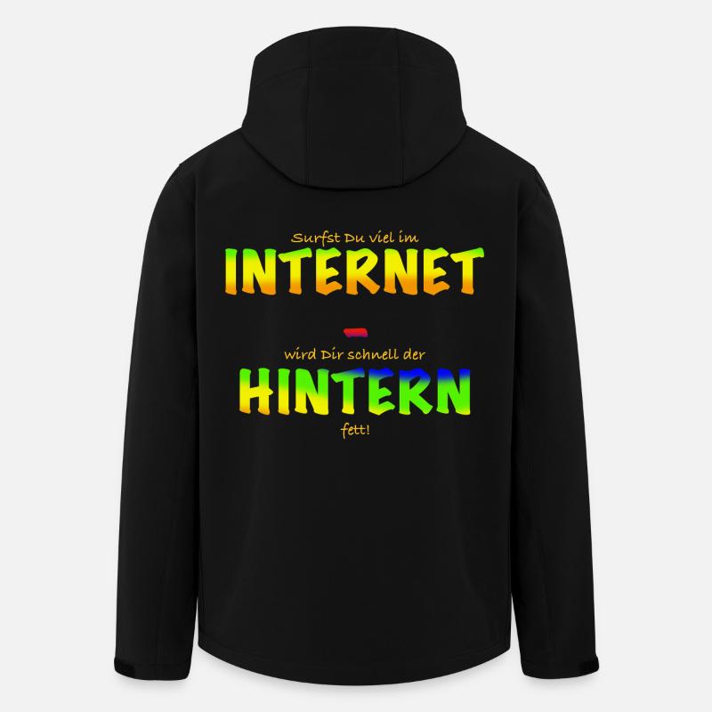 Internet butt - Men’s Recycled Softshell Jacket by Stanley/Stella - black