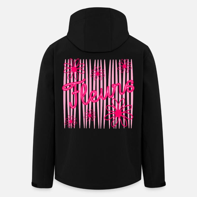 Blumen - Recycelte Männer Softshell-Jacke von Stanley/Stella - Schwarz