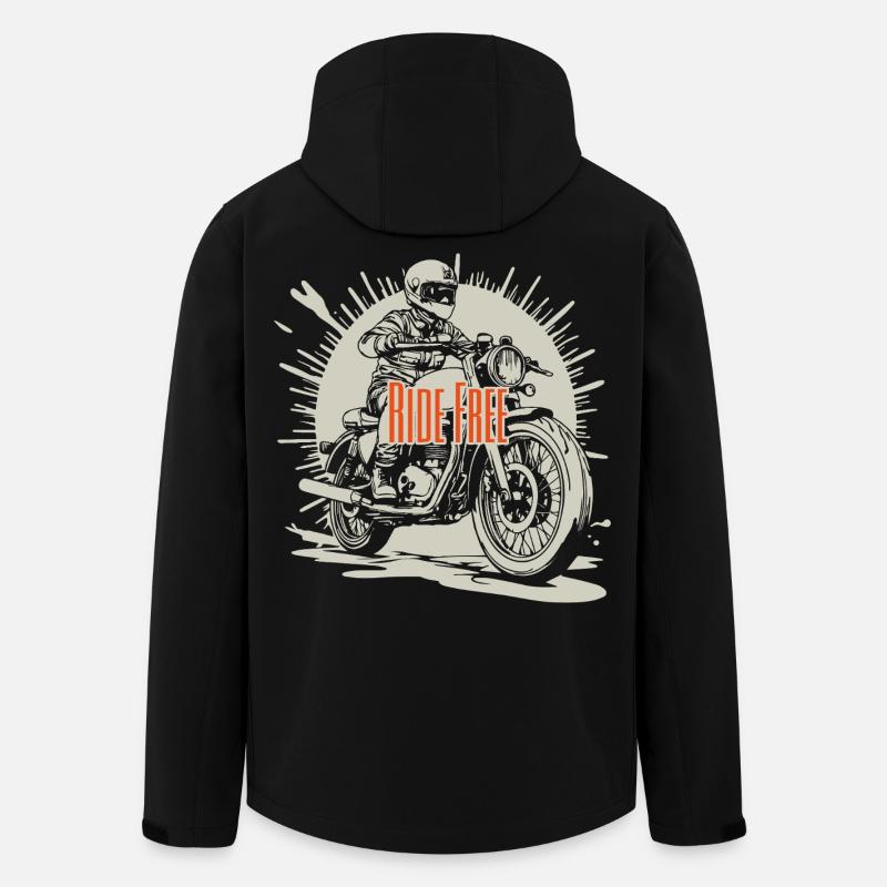 Frei fahren - Recycelte Männer Softshell-Jacke von Stanley/Stella - Schwarz
