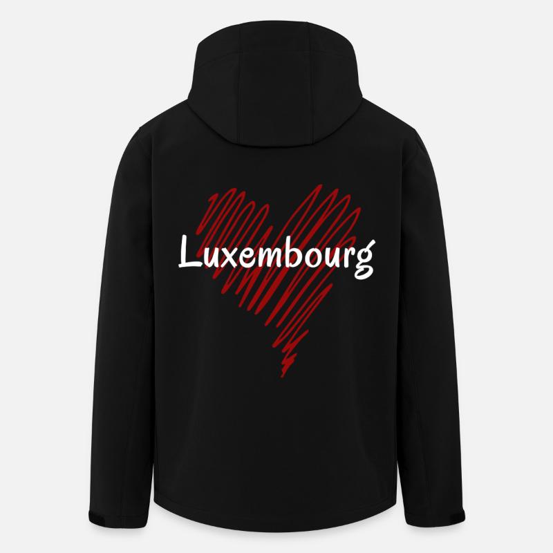 I Love Luxembourg, Luxembourg Pride - Men’s Recycled Softshell Jacket by Stanley/Stella - black