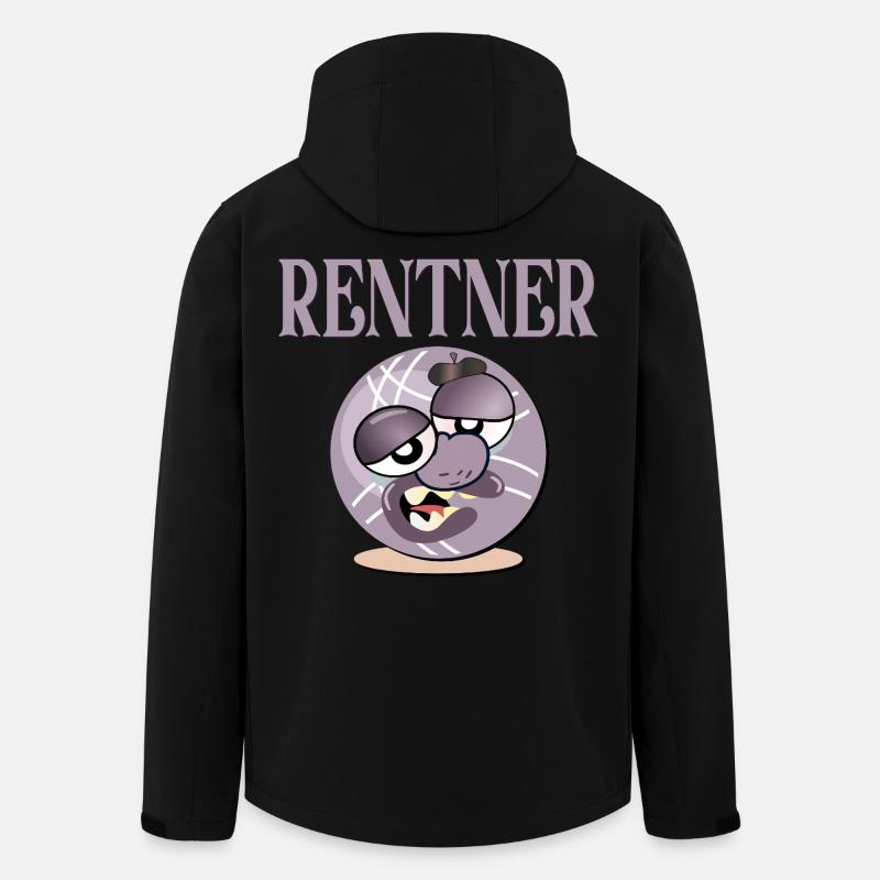 RENTE RENTNER BOULESPIELER PÉTANQUE - Recycelte Männer Softshell-Jacke von Stanley/Stella - Schwarz