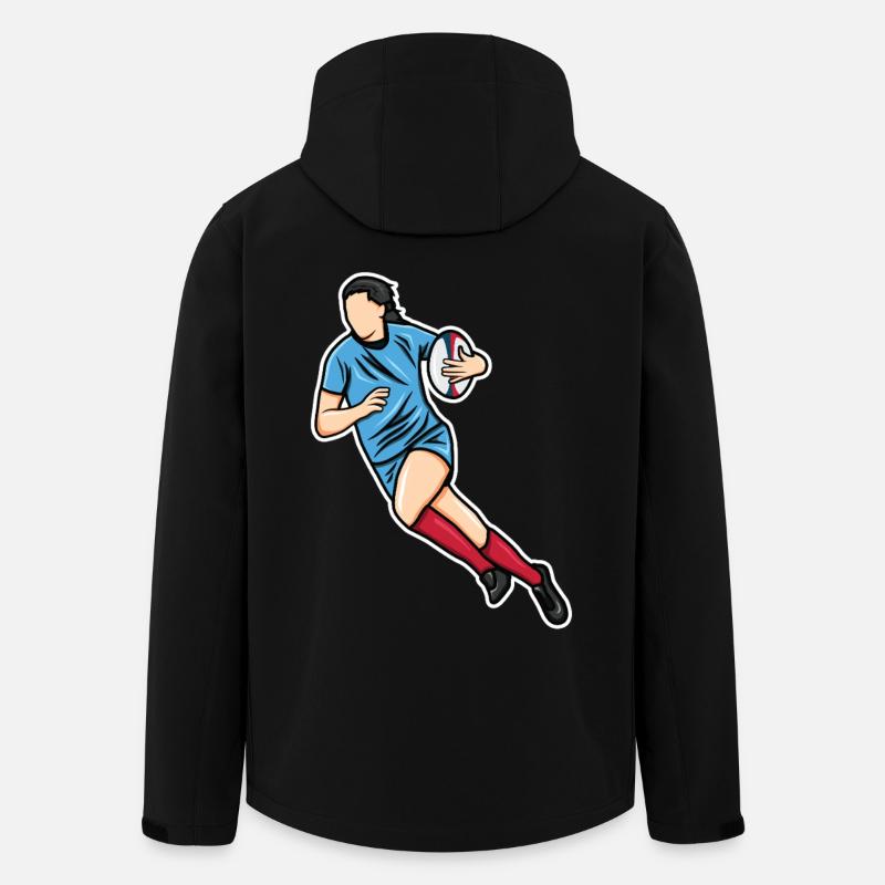 Frauen Rugby - Recycelte Männer Softshell-Jacke von Stanley/Stella - Schwarz