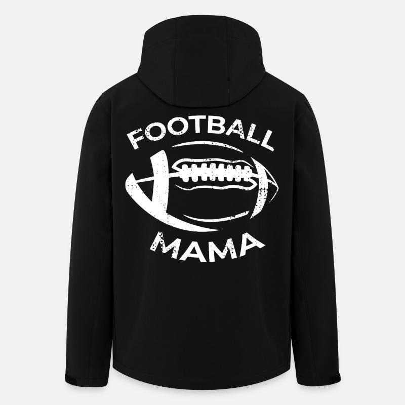 American Football Mutter - Recycelte Männer Softshell-Jacke von Stanley/Stella - Schwarz