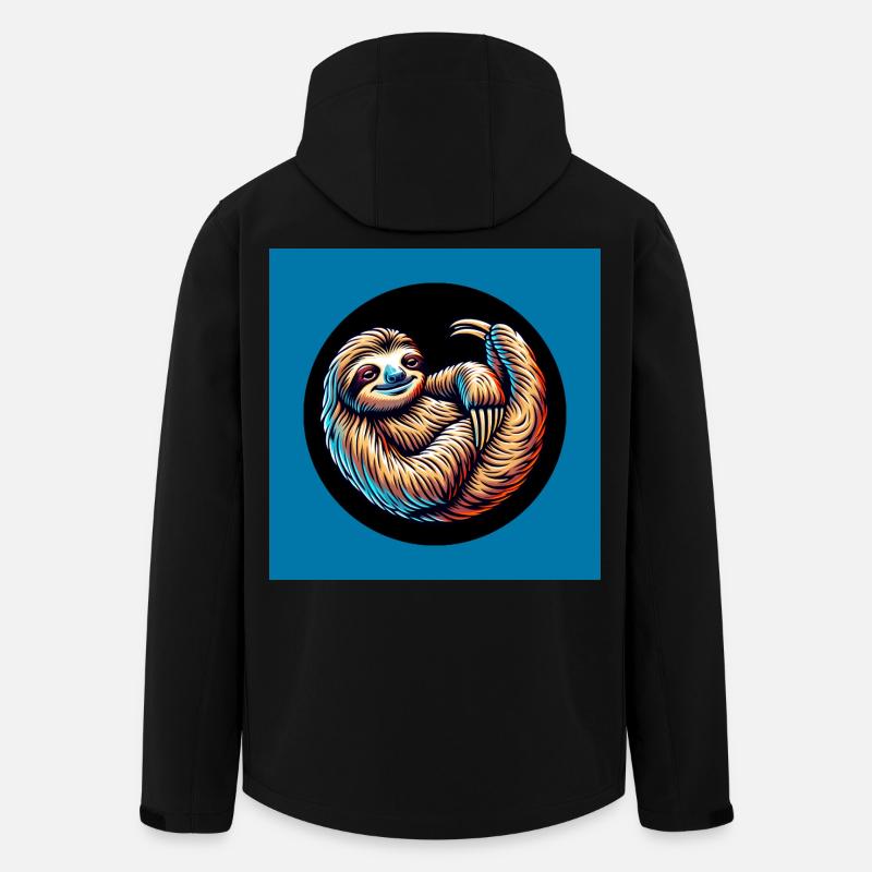 Cool bleiben immer mit der Ruhe - Recycelte Männer Softshell-Jacke von Stanley/Stella - Schwarz