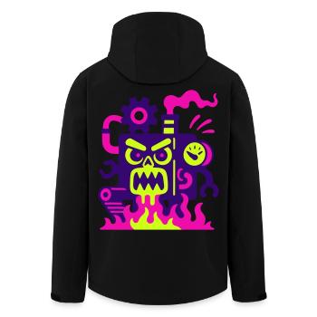 Monster Machine en feu - Veste softshell homme en polyester recyclé Stanley/Stella - noir - Dos - AI Model Male 185 light (185cm)