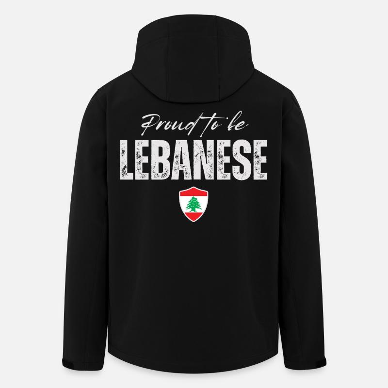 Libanais fier, j’aime le Liban - Veste softshell homme en polyester recyclé Stanley/Stella - noir