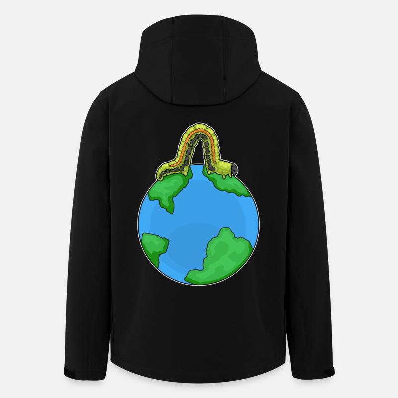 Raupe Erde - Recycelte Männer Softshell-Jacke von Stanley/Stella - Schwarz