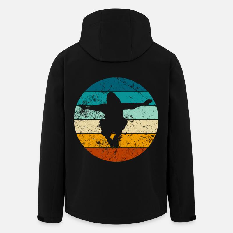 Parkour Jump - Design urbain dynamique - Veste softshell homme en polyester recyclé Stanley/Stella - noir