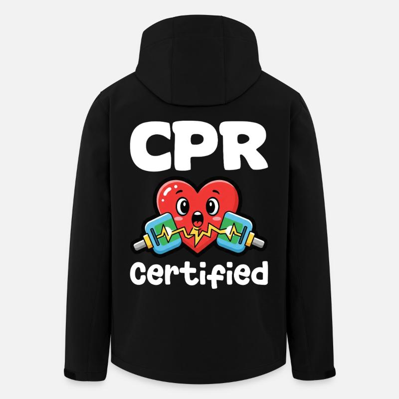 CPR ZERTIFIZIERT - GESCHENK FÜR KRANKENSCHWESTER - Recycelte Männer Softshell-Jacke von Stanley/Stella - Schwarz