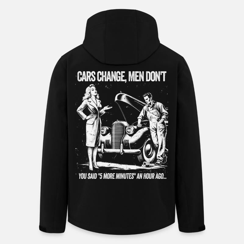 Oldtimer Romantik T-Shirt - Recycelte Männer Softshell-Jacke von Stanley/Stella - Schwarz