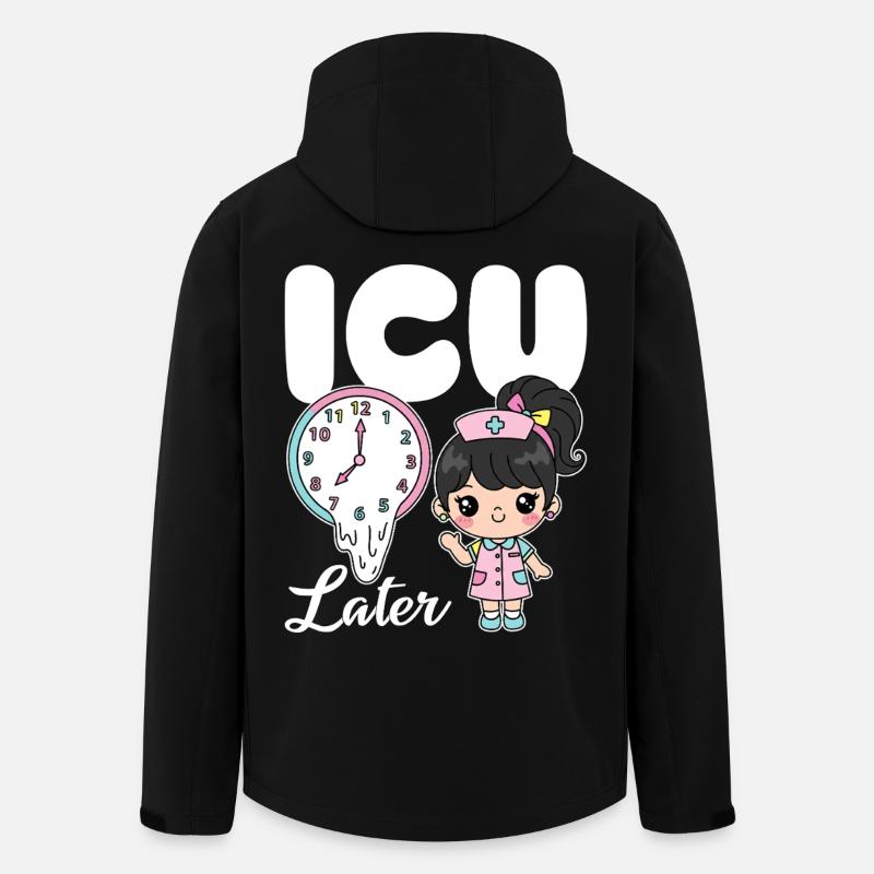 ICU LATER - CADEAU D’INFIRMIÈRE - Veste softshell homme en polyester recyclé Stanley/Stella - noir