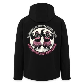 Hula Tänzer Gorilla Feier T-Shirt - Recycelte Männer Softshell-Jacke von Stanley/Stella - Schwarz - Hinten - AI Model Male 185 light (185cm)