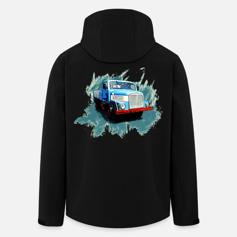 Ostkraft auf Rädern - Recycelte Männer Softshell-Jacke von Stanley/Stella - Schwarz