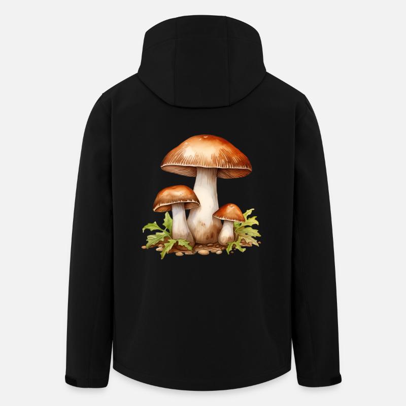 Pilzwald-Pendel - Recycelte Männer Softshell-Jacke von Stanley/Stella - Schwarz