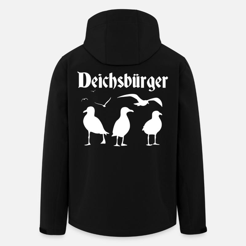 Équipage du Deichsbürger Seagull - Veste softshell homme en polyester recyclé Stanley/Stella - noir