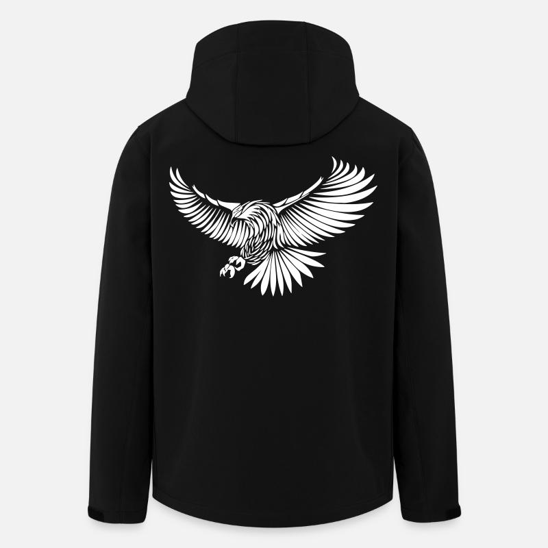 Heraldic Eagle Power - Men’s Recycled Softshell Jacket by Stanley/Stella - black