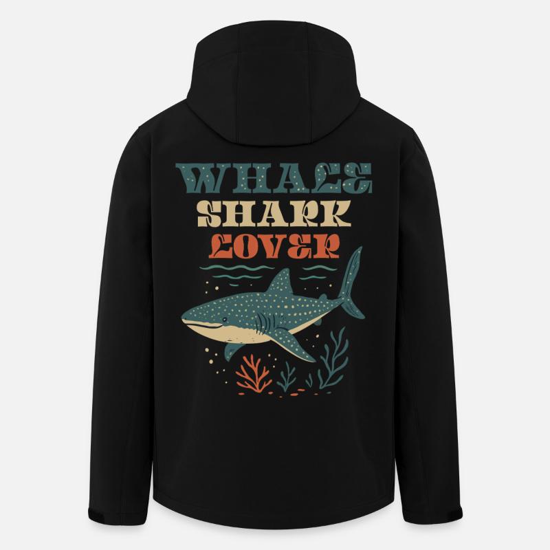 Whale Shark Lover - Recycelte Männer Softshell-Jacke von Stanley/Stella - Schwarz