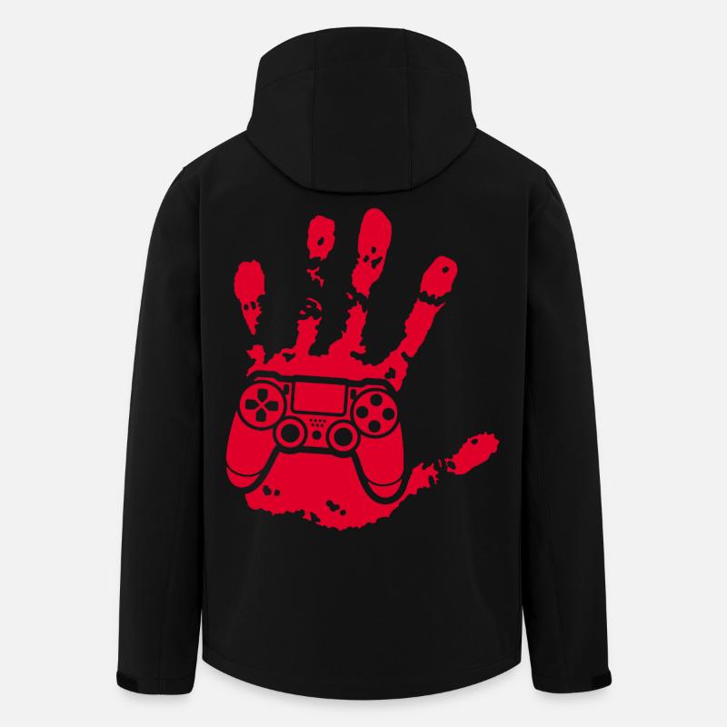 Der Gamer in dir (rot) - Recycelte Männer Softshell-Jacke von Stanley/Stella - Schwarz