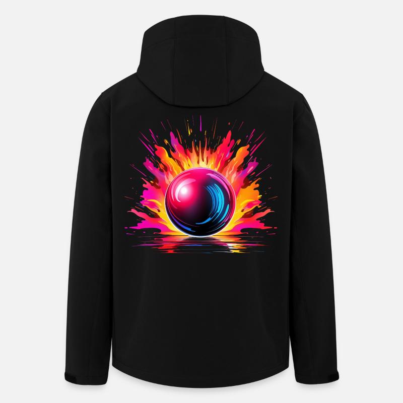 Bowling - Recycelte Männer Softshell-Jacke von Stanley/Stella - Schwarz