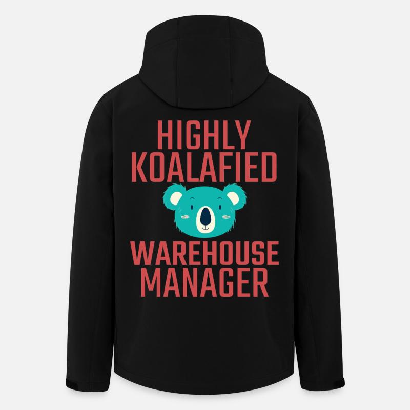 Warehouse Manager Koalafied - Recycelte Männer Softshell-Jacke von Stanley/Stella - Schwarz