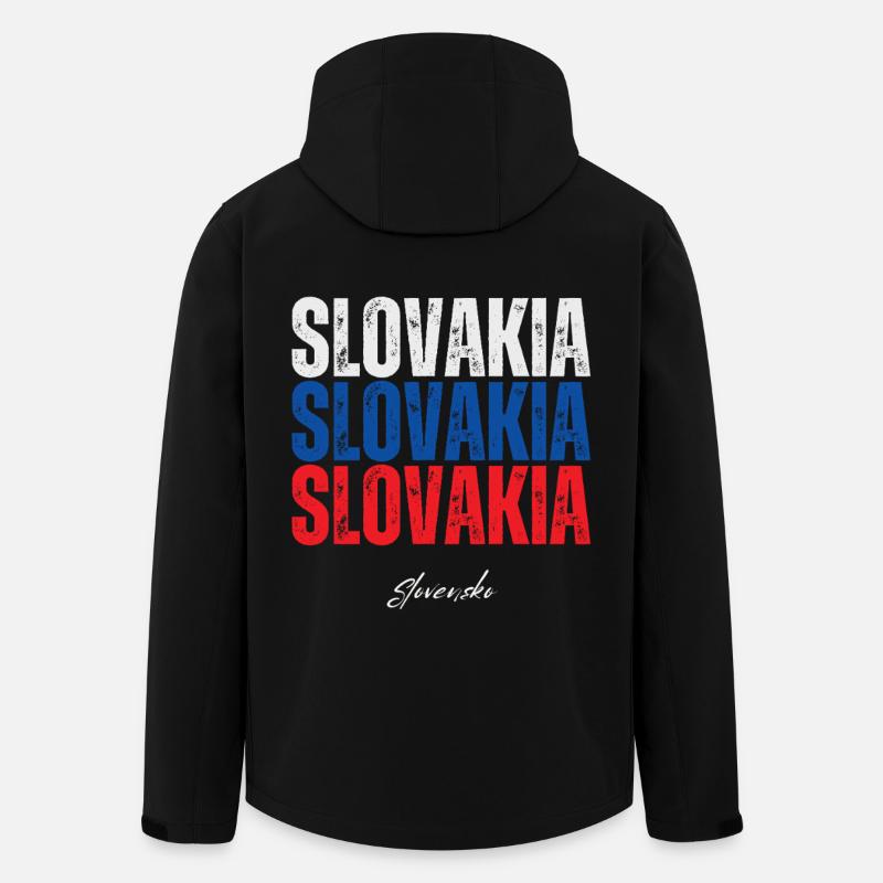 Ich liebe die Slowakei, slowakischer Stolz - Recycelte Männer Softshell-Jacke von Stanley/Stella - Schwarz