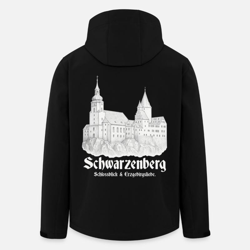 Schwarzenberg Schlossblick - Recycelte Männer Softshell-Jacke von Stanley/Stella - Schwarz