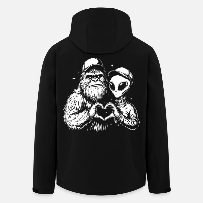 SpaceLove Creative Friends Hybride - Veste softshell homme en polyester recyclé Stanley/Stella - noir