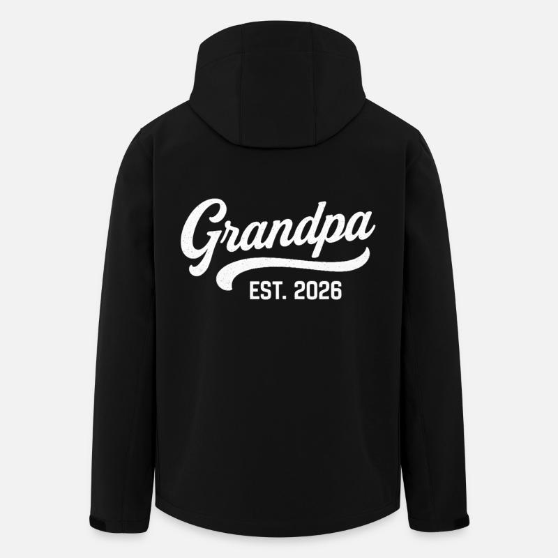 Grandpa EST. 2026 - Men’s Recycled Softshell Jacket by Stanley/Stella - black