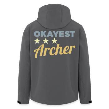 Archer moyen - Veste softshell homme en polyester recyclé Stanley/Stella - noir - Dos - AI Model Male 185 light (185cm)