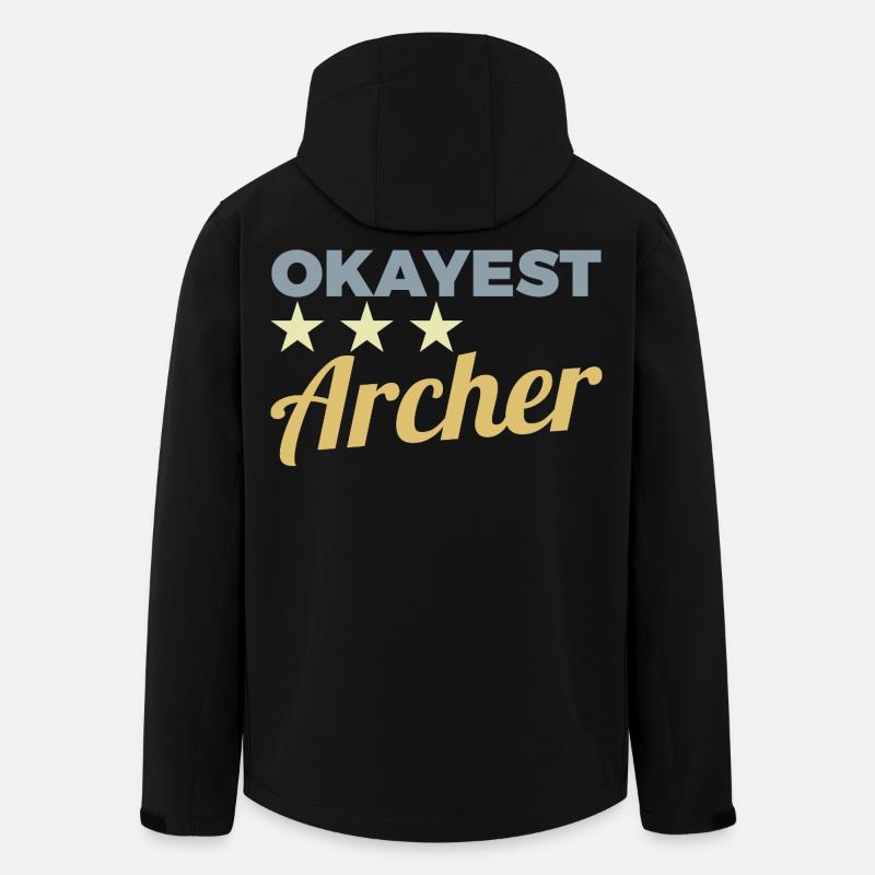 Durchschnittlicher Bogenschütze - Recycelte Männer Softshell-Jacke von Stanley/Stella - Schwarz