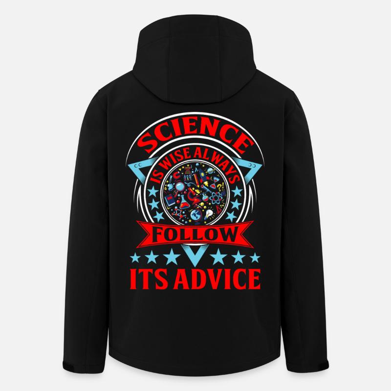 Wissenschaftliches Lebensmotto Design - Recycelte Männer Softshell-Jacke von Stanley/Stella - Schwarz