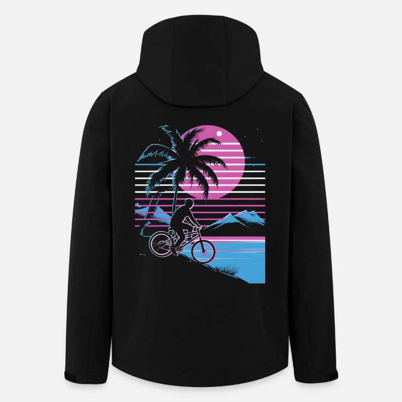 VTT Synthwave - Veste softshell homme en polyester recyclé Stanley/Stella - noir