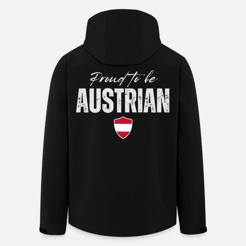 Proud Austrian, Made in Austria - Men’s Recycled Softshell Jacket by Stanley/Stella - black