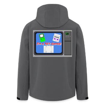 Je suis un gamer des années 90 - Veste softshell homme en polyester recyclé Stanley/Stella - noir - Dos - AI Model Male 185 light (185cm)