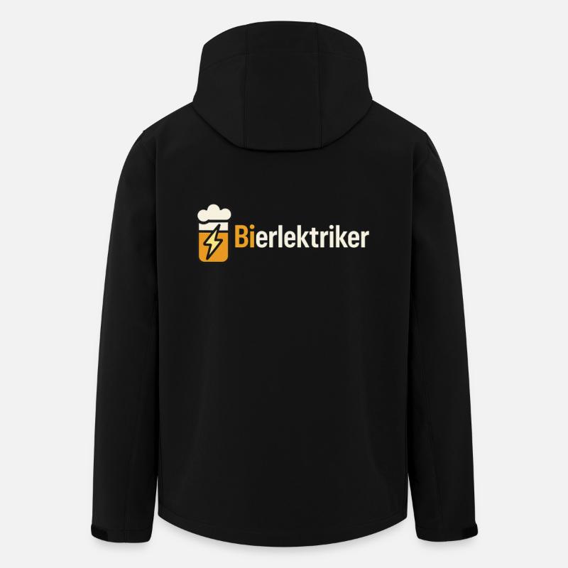 ELEKTRIKER BIER BIERLEKTRIKER - Recycelte Männer Softshell-Jacke von Stanley/Stella - Schwarz