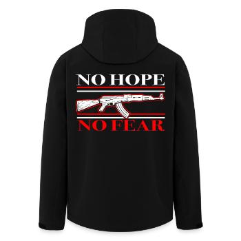 Sécurité et courage dans un style militaire - Veste softshell homme en polyester recyclé Stanley/Stella - noir - Dos - AI Model Male 185 light (185cm)