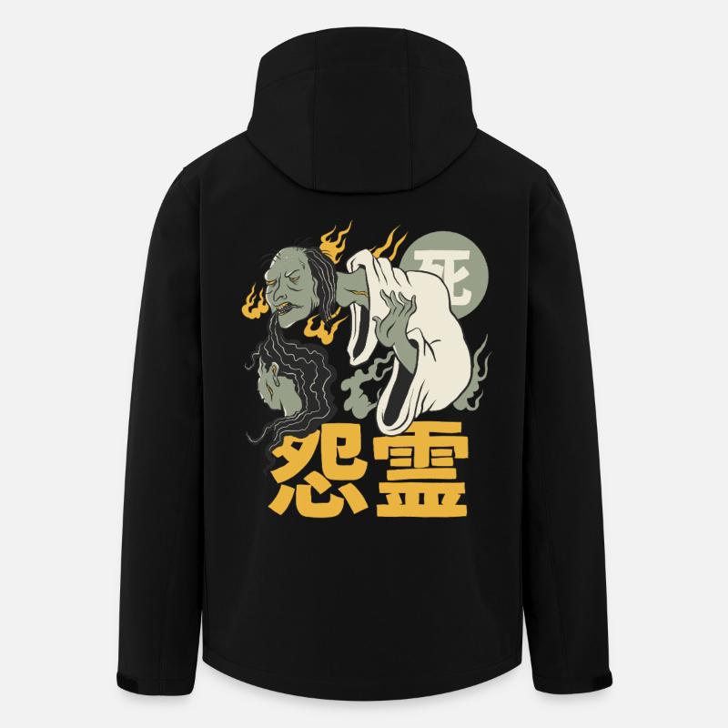 Japanischer Dämon - Recycelte Männer Softshell-Jacke von Stanley/Stella - Schwarz