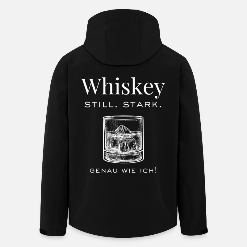 Whiskey - still. strong. Just like me - Men’s Recycled Softshell Jacket by Stanley/Stella - black