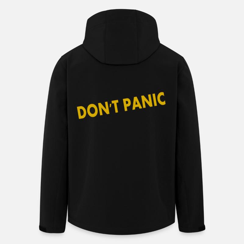 Don't Panic - Men’s Recycled Softshell Jacket by Stanley/Stella - black