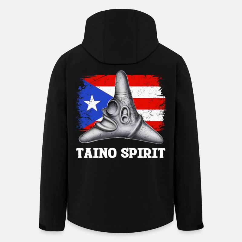 Taino Boricua Cemi Symbol - Recycelte Männer Softshell-Jacke von Stanley/Stella - Schwarz