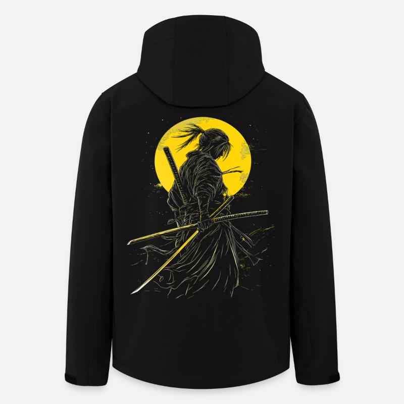 Samurai anime - Men’s Recycled Softshell Jacket by Stanley/Stella - black