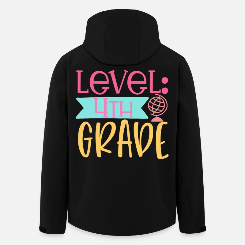 Stufe 4. Klasse - Recycelte Männer Softshell-Jacke von Stanley/Stella - Schwarz