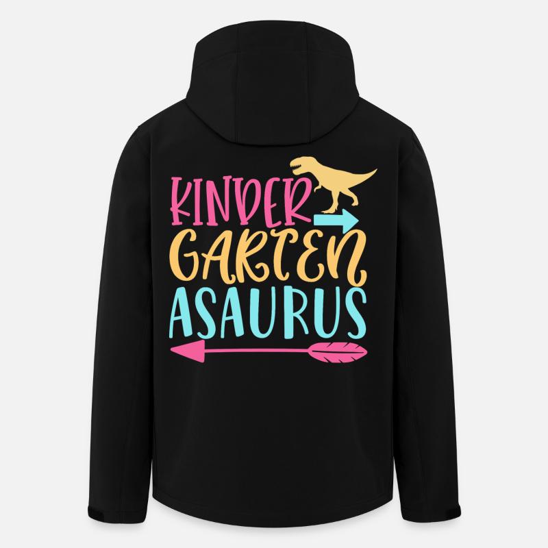 Kindergartenasaurus - Dinosaur Kindergarten - Recycelte Männer Softshell-Jacke von Stanley/Stella - Schwarz