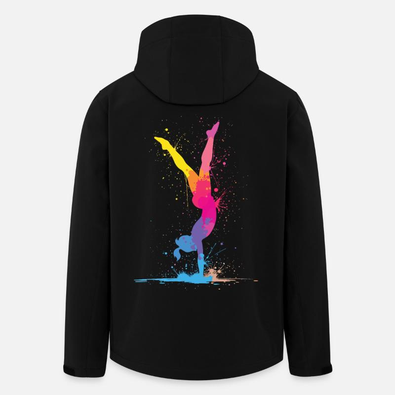 Turnerin Turnen Gymnastik Damen Mädchen Kinder - Recycelte Männer Softshell-Jacke von Stanley/Stella - Schwarz