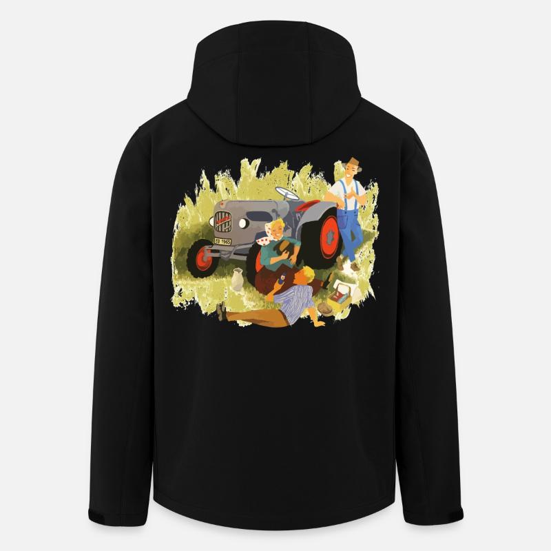 Roi des tracteurs - Veste softshell homme en polyester recyclé Stanley/Stella - noir