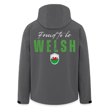 Welsh Pride, fabriqué au Pays de Galles - Veste softshell homme en polyester recyclé Stanley/Stella - noir - Dos - AI Model Male 185 light (185cm)