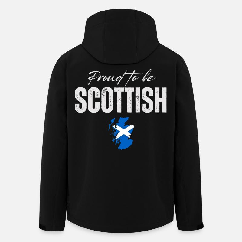 Scottish pride, I love Scotland - Men’s Recycled Softshell Jacket by Stanley/Stella - black